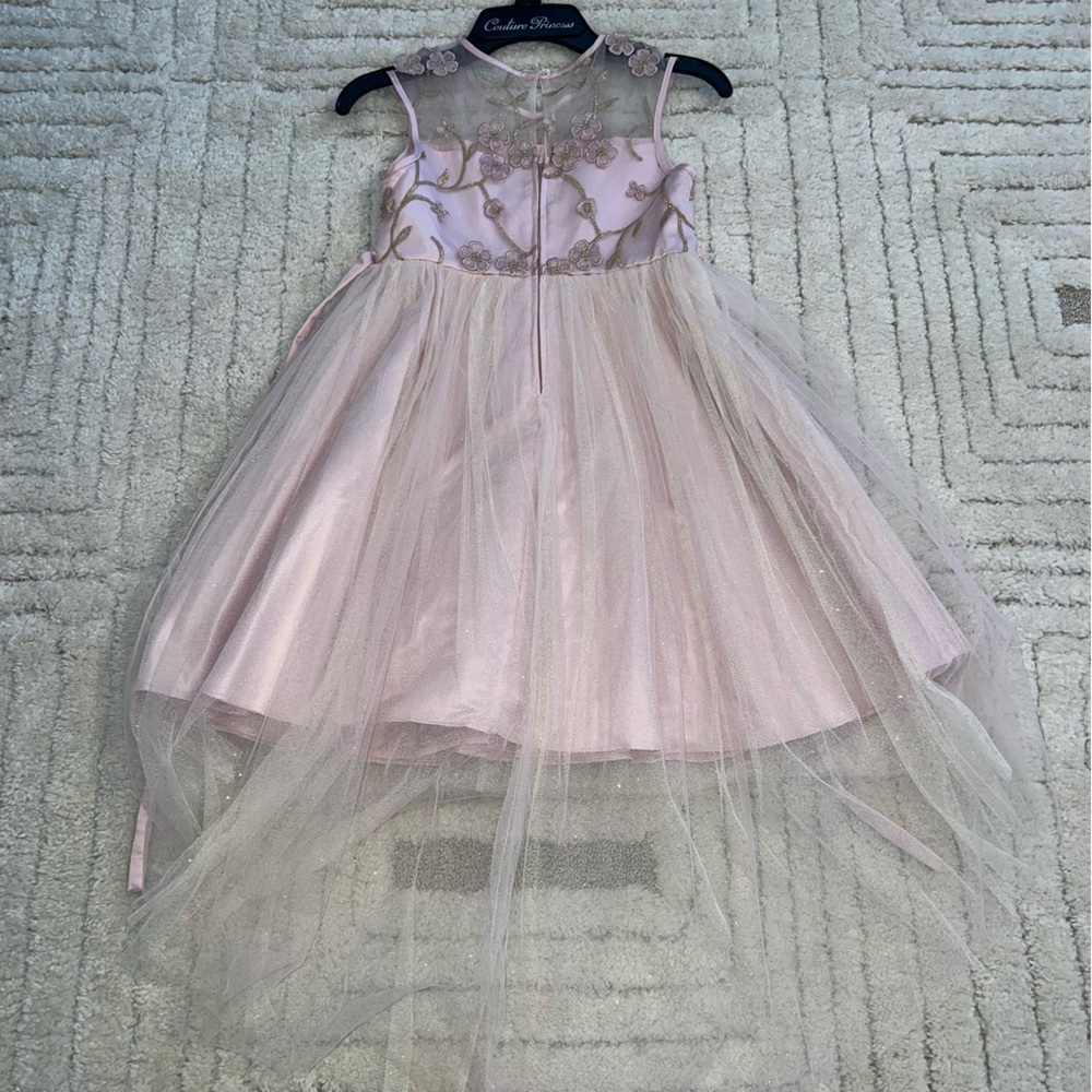 Rare Editions Sunday Best Blush Sequin Dress 6X Father-Daughter Flower Girl - Picture 3 of 6